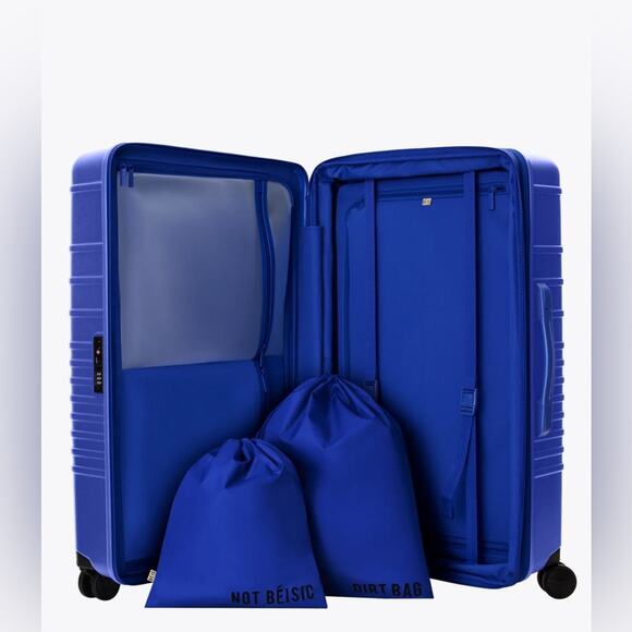 BEIS The Large Check-In Roller Luggage in Cobalt Blue "Sold out online" - Picture 4 of 16